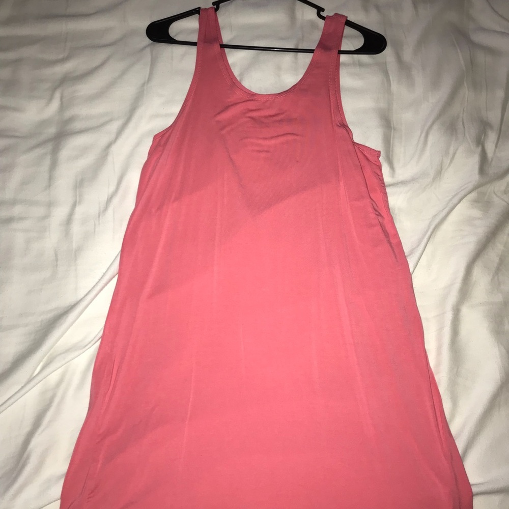Pink piko dress